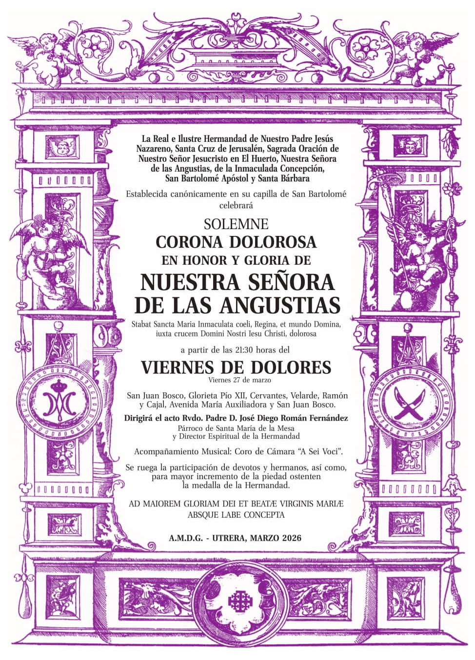 cartel corono dolorosa 26