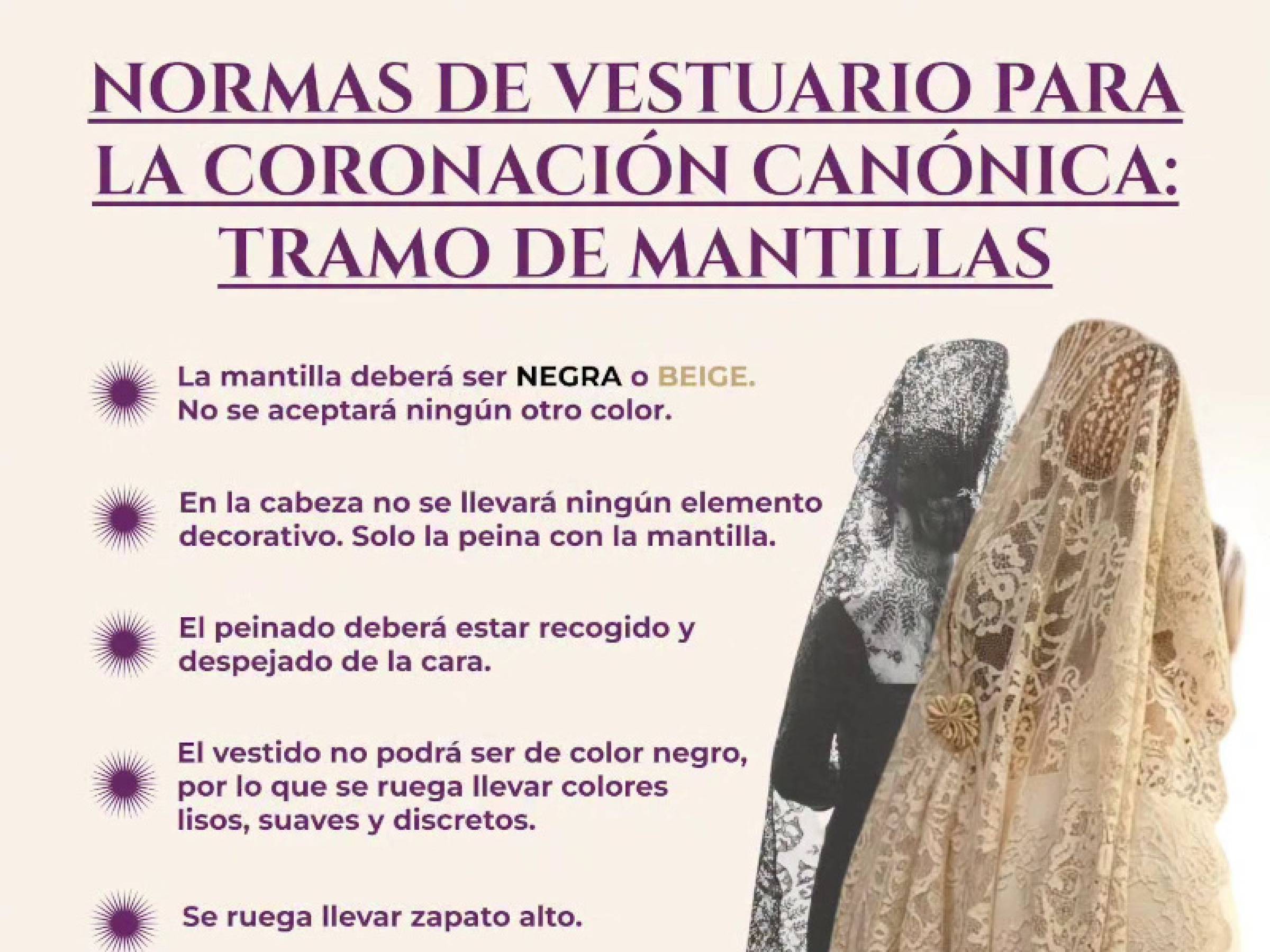Normas de Vestuario - Coronación Canónica